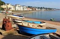 Dawlish beach and sea views