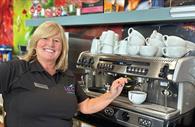 Hot drinks at Exmouth Pavilion cafe