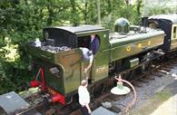 South Devon Railway - constructors on the train