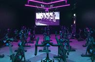 Indoor cycling studio