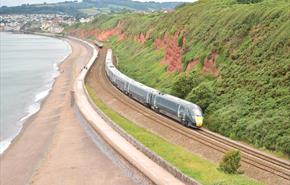 GWR train on Dawlish line