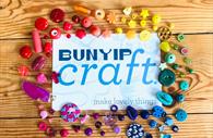 Bunyip Craft sign and beads