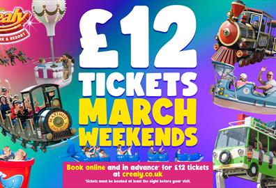 £12 tickets march weekend