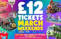 £12 tickets march weekend
