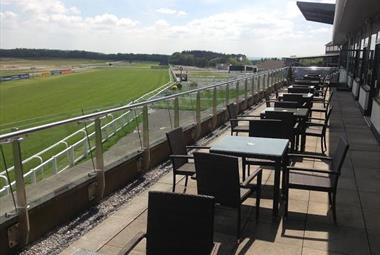 Exeter Racecourse - seating right by the racecourse