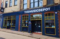 Outside The Music Depot on Fore Street, Exeter