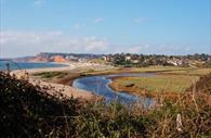 Budleigh Salterton from River Otter