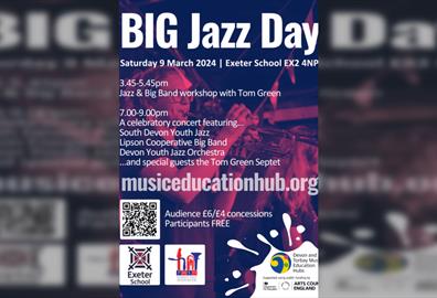 Big Jazz Day Concert Featuring Tom Green Septet, Dyjo, Co-Operative Big Band & Workshop Attendees