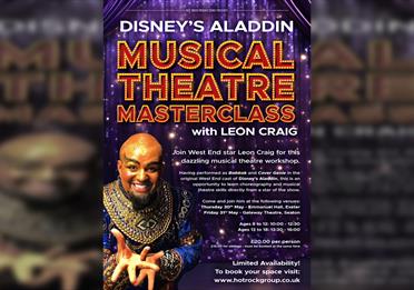 Disney’s Aladdin Musical Theatre Masterclass with Leon Craig