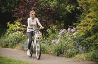 Cycling through green open spaces
