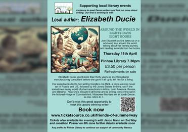 Evening with Elizabeth Ducie Around the world in 8 books!