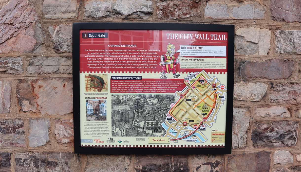 City Wall Trail South Gate panel