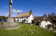 Lustleigh, Dartmoor - memorial and village buildings