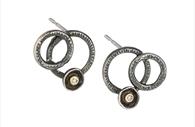 Polka Jewellery - double ring earrings