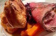 Sunday roast beef dinner at Luciano's