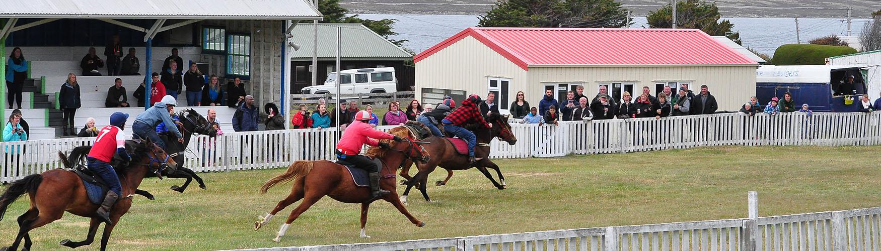 Christmas races at Stanley Racecourse, Falkland Islands