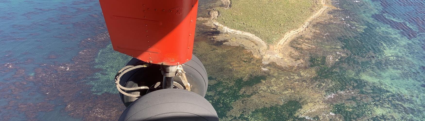 FIGAS under-carriage - island hopping in the Falklands