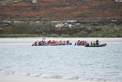 York Bay_New Year's raft race_Falkland Islands