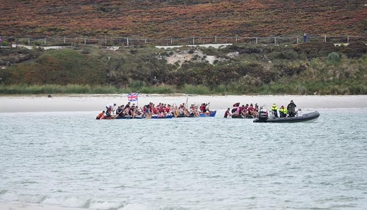 York Bay_New Year's raft race_Falkland Islands