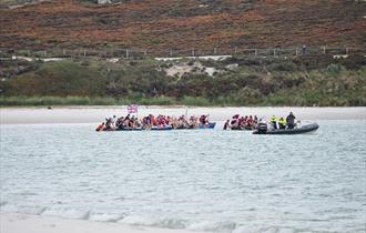 York Bay_New Year's raft race_Falkland Islands