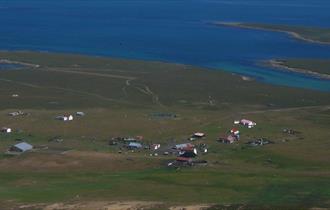 The Settlement from the air