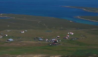 The Settlement from the air