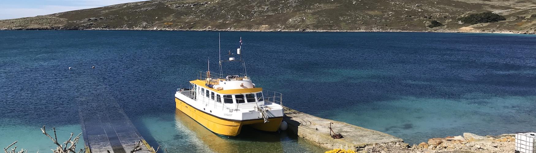 Ferry in the Falkland Islands