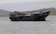 Jhelum Shipwreck pre 2008 storm in Stanley, Falkland Islands