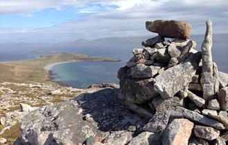 View from the hills of the Falkland Islands