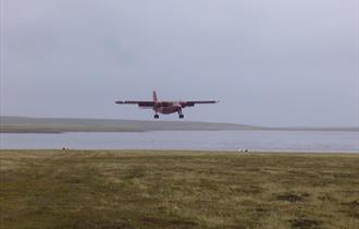 Travel to outlying islands and remote destinations in the Falklands is by FIGAS aircraft