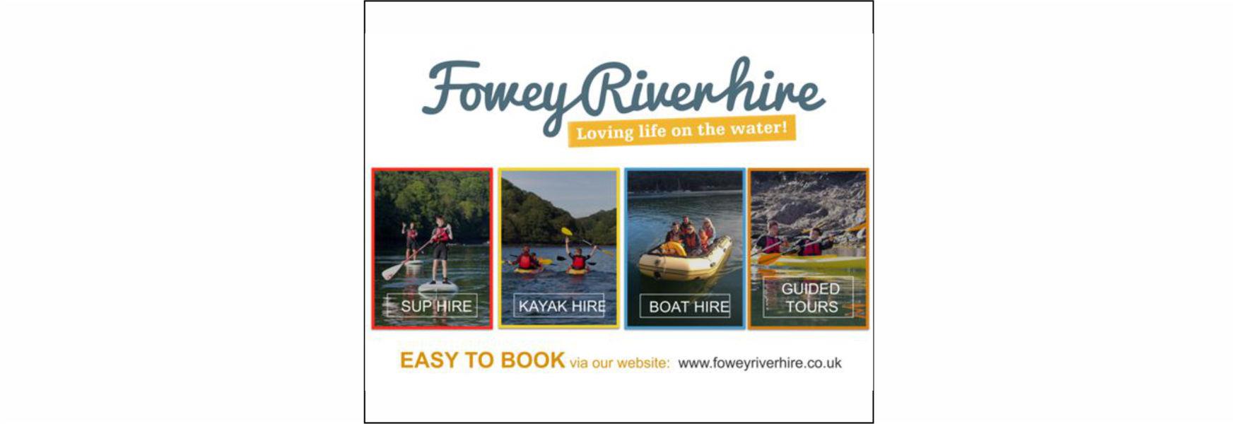 Fowey River Hire - Loving Life on the Water - Easy to book via our website - www.foweyriverhire.co.uk