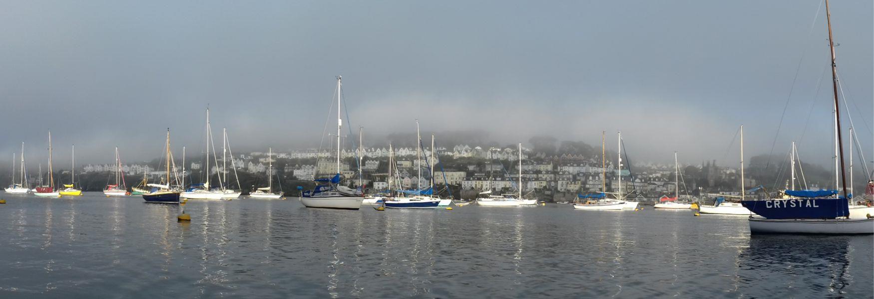 Fowey on a misty autumnal morning