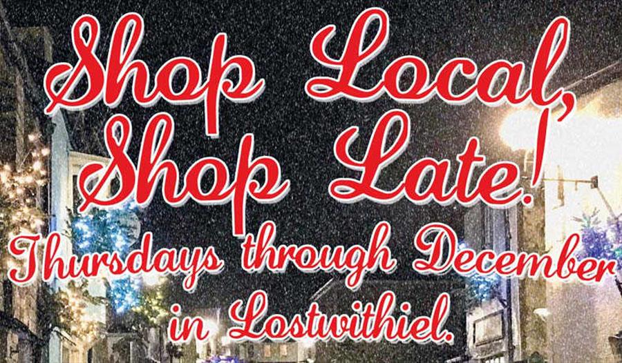 Late Night Xmas Shopping in Lostwithiel