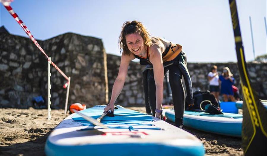 Polkerris Beach Swim-SUP-Run Triathlon