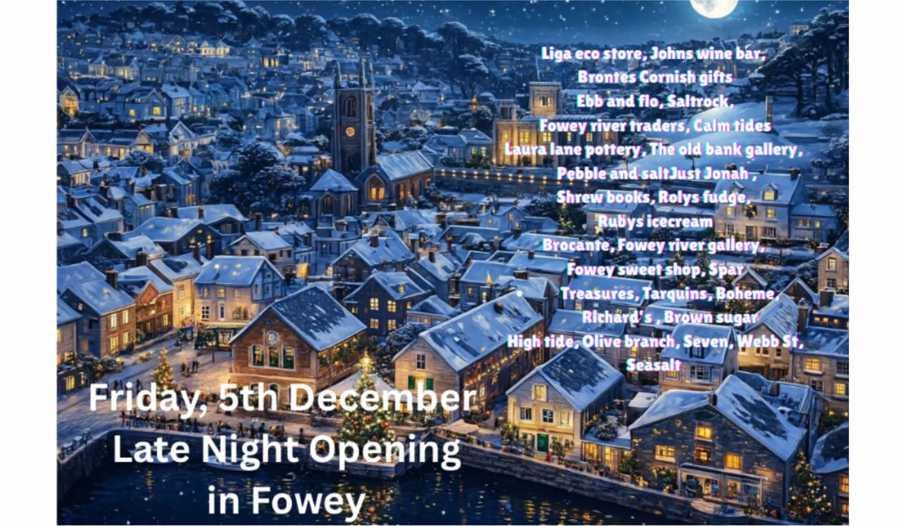 Fowey Late Night Shopping