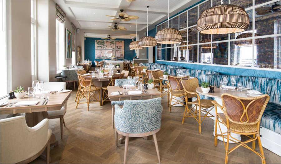 Kitchen, Bar & Terrace at the Fowey Harbour Hotel
