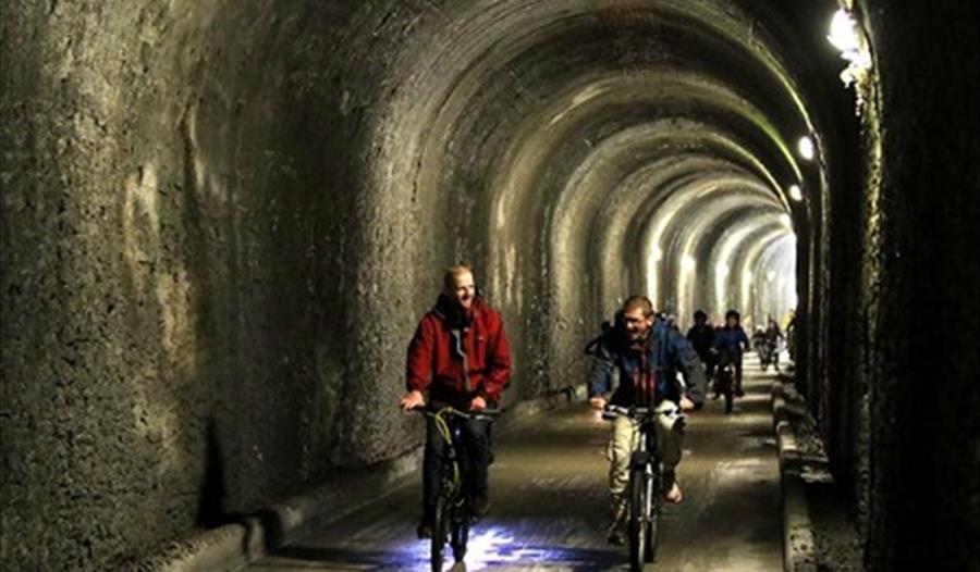 Bike, scooter or walk through Pinnock Tunnel