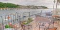 Balcony and view, Tide House, Fowey