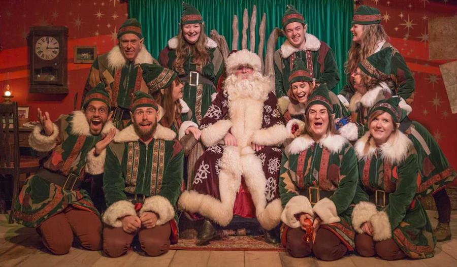 Meet Father Christmas and his elves at the Eden Project