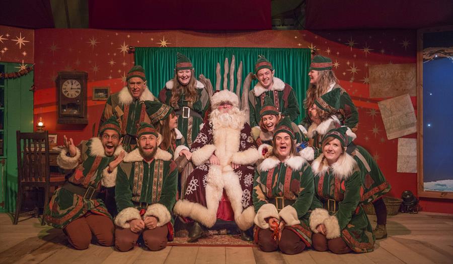 Meet Father Christmas and his elves