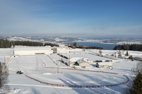 Cross country skiing from Vind Sports Field - Gjøvik