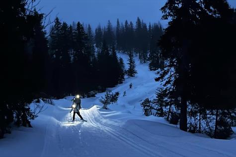 Guidet skitur på kvelden med Mine Opplevelser