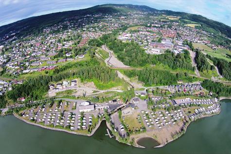 Oversiktsbilde Lillehammer Camping