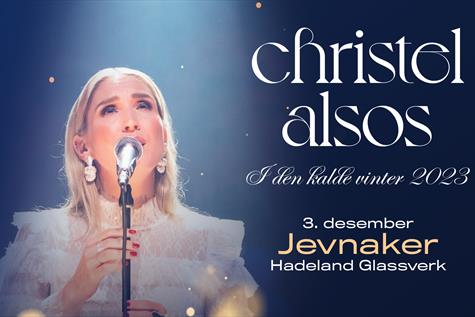 Julekonsert med Christel Alsos på Hadeland Glassverk