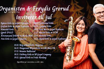 Organisten og Frøydis Grorud inviterer til jul på Gjøvik!