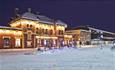 Lillehammer Jernbanestasjon hvor turistkontoret er , vinter