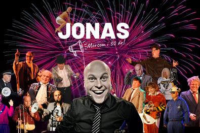 Jonas Rønning feirer 30 år som artist med et latterlig morsomt show.
