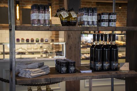 Norwegian and locally produced products are sold at Bolstad restaurant