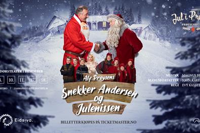 Snekker Andersen og Julenissen på Prøysenhuset