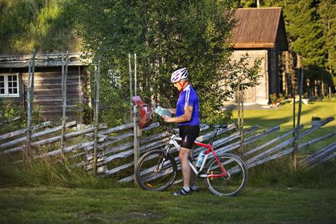 Sykkelturist Gransjøberget